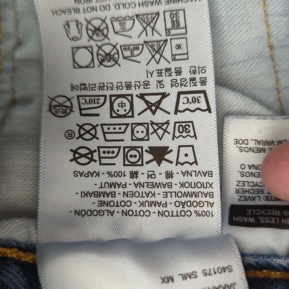 Levi's Men's 501 Jeans 38x28 100% Cotton Button Fly Denim Straight Leg - Picture 6 of 6